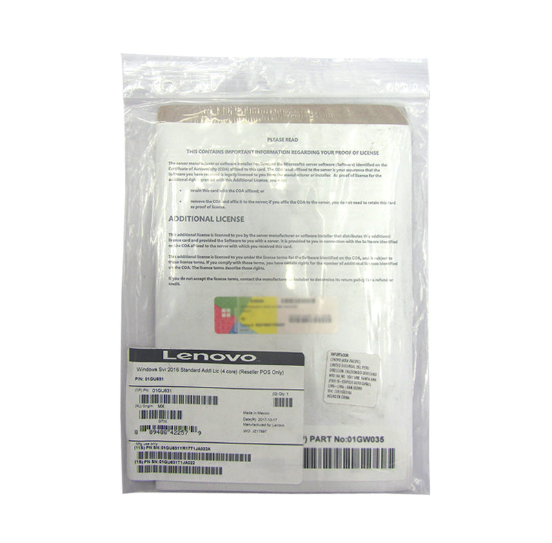 WIN SVR 2016 STD ADDL LIC 4COR