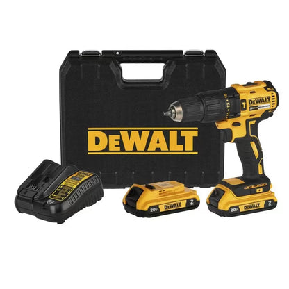 Taladro Percutor DeWalt 20V MAX Brushless + 2 Baterías 2Ah + Cargador + Maletín (DCD7781D2)