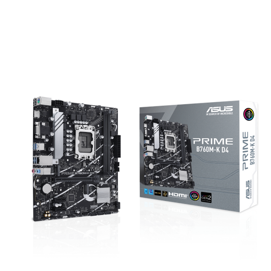 Motherboard Asus Prime B760m-k D4, Chipset Intel B760, Lga1700, Matx