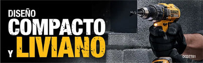 COMBO Dewalt Inalámbrico Taladro Percutor (Modelo DCD7781) + Esmeril Angular (Modelo DCG413)