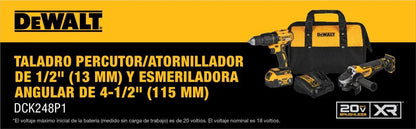 COMBO Dewalt Inalámbrico Taladro Percutor (Modelo DCD7781) + Esmeril Angular (Modelo DCG413)