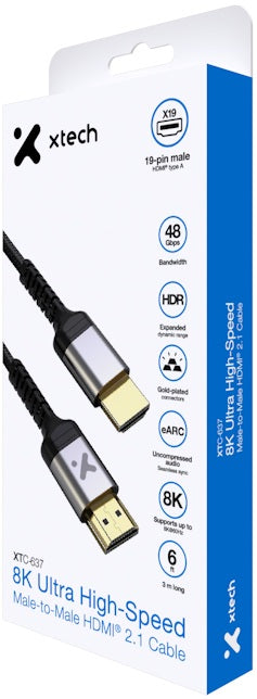 Xtech - HDMI cable - Component video / audio (8ft V2.1)